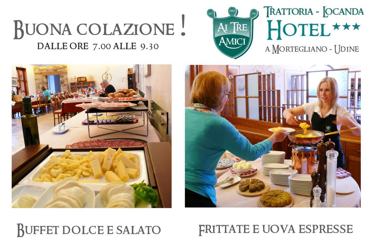 Trattoria Locanda Ai Tre Amici Mortegliano Extérieur photo